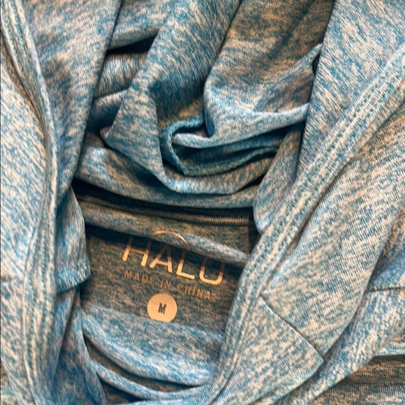Halo Blue Long Sleeve Tunic Top size medium - Picture 6 of 9